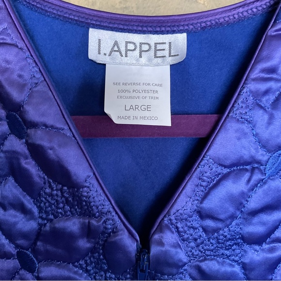 Vintage I. Appel Soft Quilted Zip Front Long Robe House Dress - Picture 3 of 5